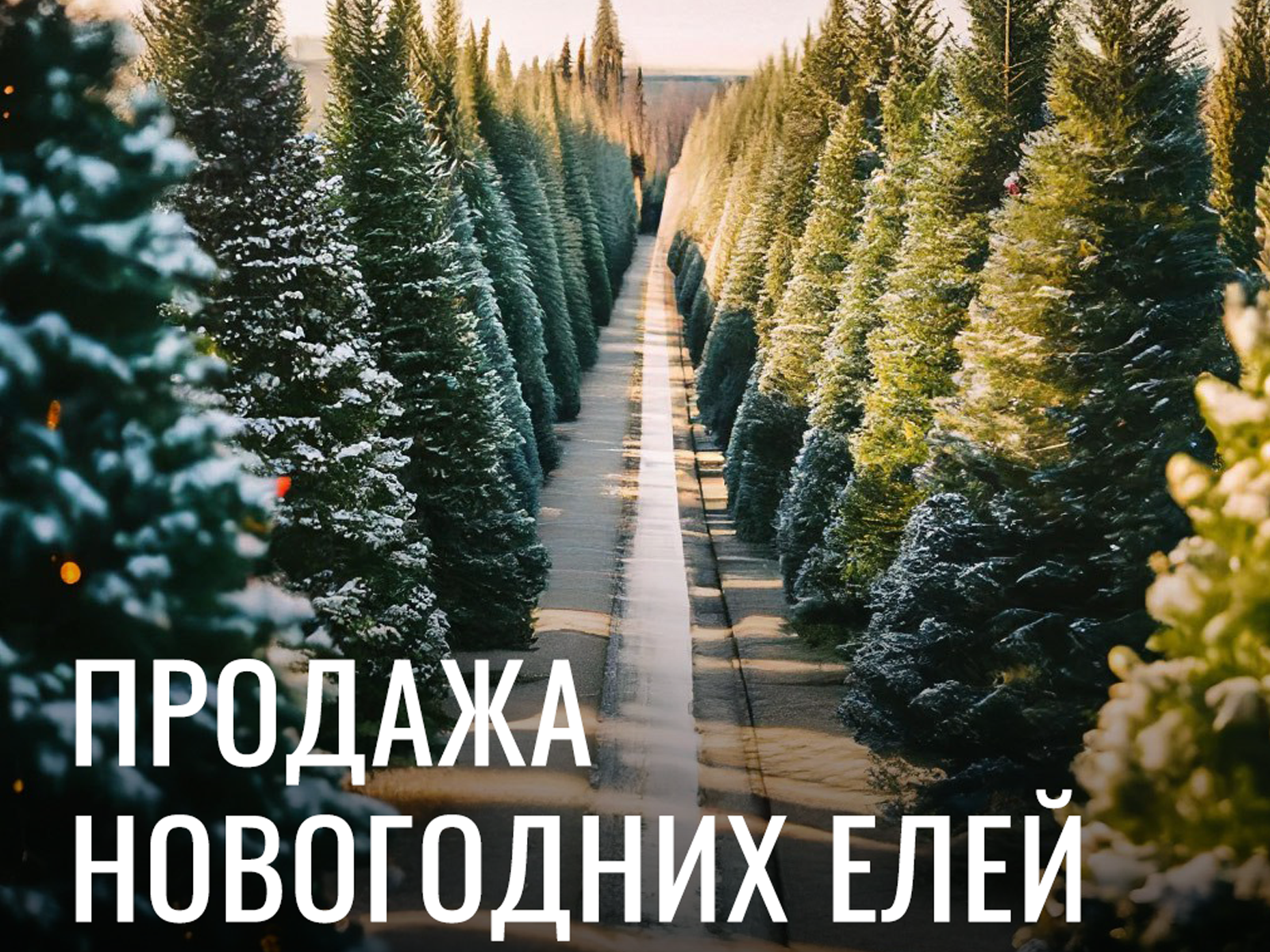 Продажа новогодних ёлок.